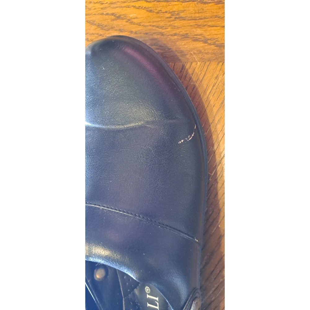 black Rasolli slip-on clogs With Strap Size 10, 2 Marks As Shown - Picture 3 of 5